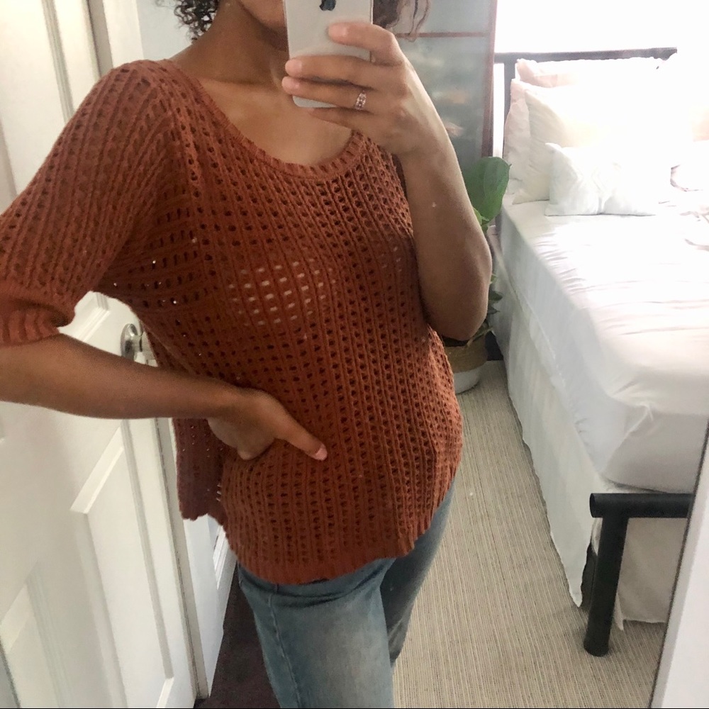 LUCKY BRAND Crochet Sweater